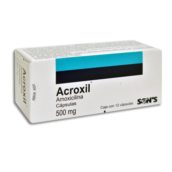 ACROXIL c/12 CAPS. 500 MG.