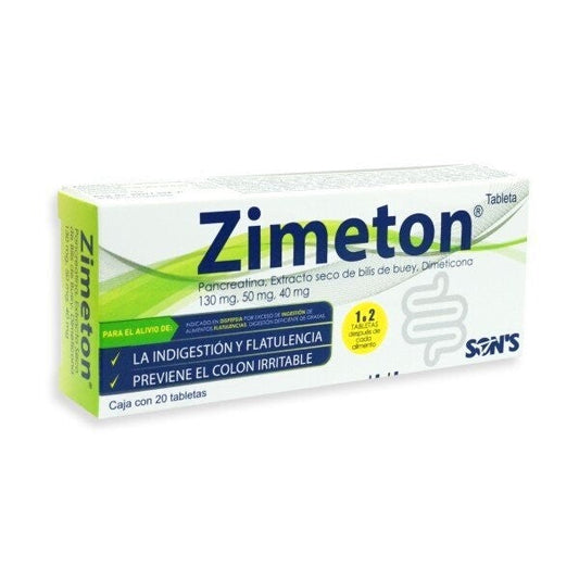 ZIMETON c/20 TABS. 130/50/40 MG.