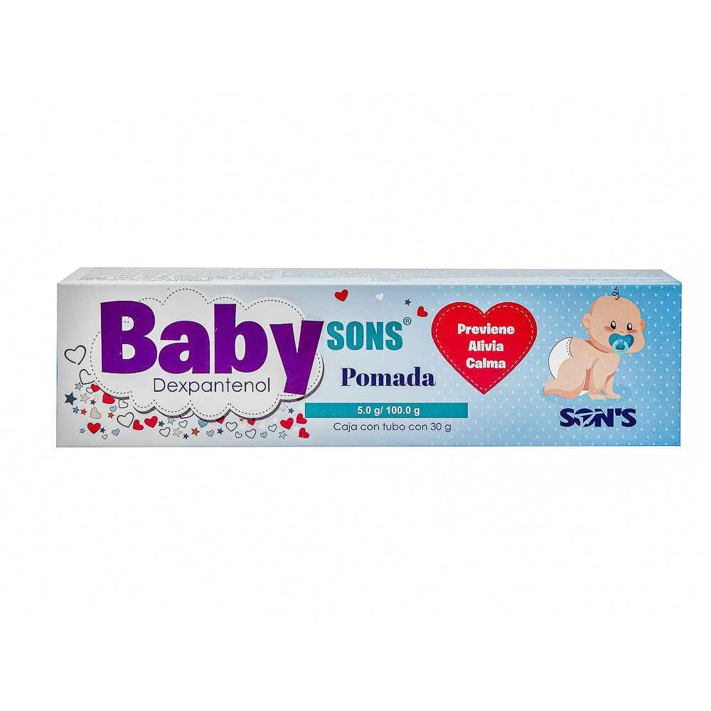 BABYSONS POMADA Tubo c/30 G. 5.0 G/100 G.