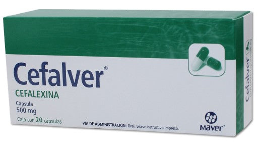 CEFALVER c/20 CAPS. 500 MG.