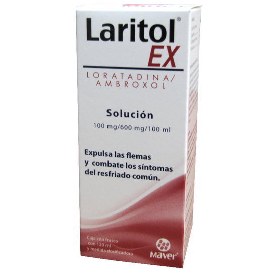 LARITOL-EX SOLUCIÓN Fco. 120 ML. 100-600 MG/100 ML.