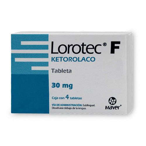 LOROTEC-F c/4 TABS. Sublinguales 30 MG.