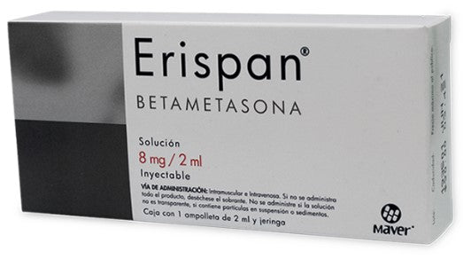 ERISPAN Sol. Iny. c/1 AMPTA. 8 MG/2 ML. y Jeringa.