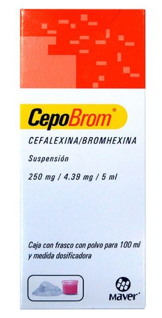 CEPOBROM SUSP. Fco. 100 ML. 250-4.39 MG/5 ML.