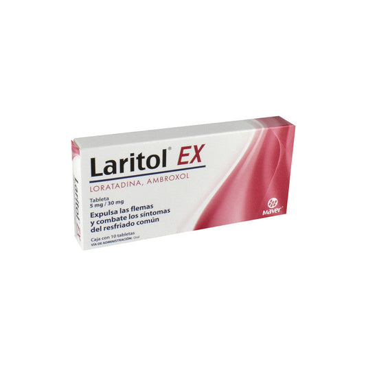 LARITOL-EX c/10 TABS. 5/30 MG.