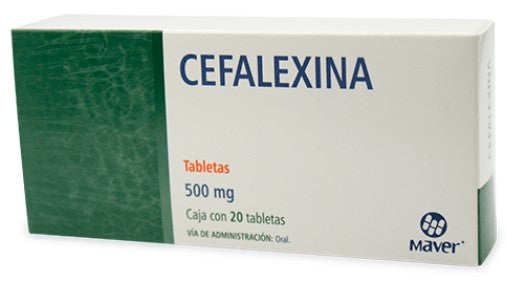 CEFALEXINA (Maver) c/20 TABS. 500 MG.