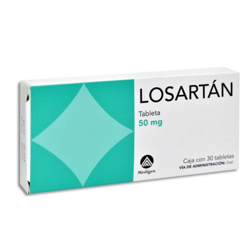 LOSARTÁN (Medigen) c/30 TABS. 50 MG.