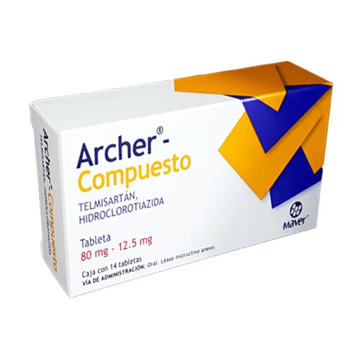 ARCHER Compuesto c/14 TABS. 80/12.5 MG.