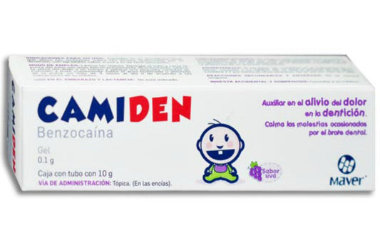 CAMIDEN GEL Sabor Uva Tubo c/10 G. 0.1 G/1 G.