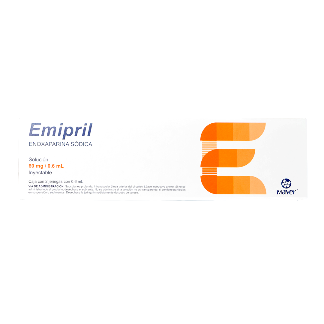 EMIPRIL Sol. Iny. c/2 JGAS. Prellenadas 60 MG/0.6 ML.