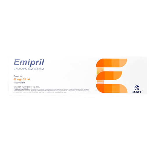 EMIPRIL Sol. Iny. c/2 JGAS. Prellenadas 60 MG/0.6 ML.