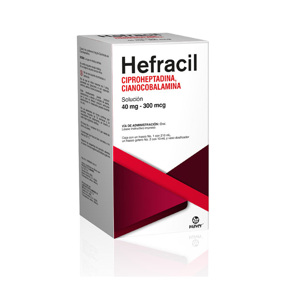 HEFRACIL SOL. Fco. No.1 c/210 ML. y Fco. No.2 c/10 ML. 40 MG-300 MCG/100 ML.