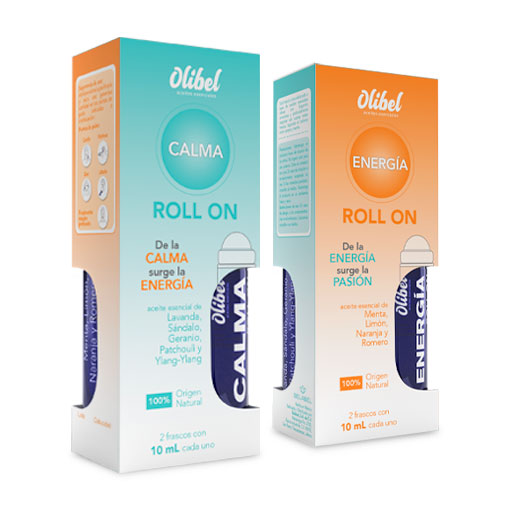 OLIBEL CALMA Y ENERGÍA ROLL ON Caja c/2 FCOS. 10 ML.