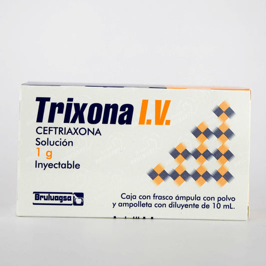 TRIXONA I.V. Sol. Iny. c/1 FCO. AMP. 1 G/10 ML.