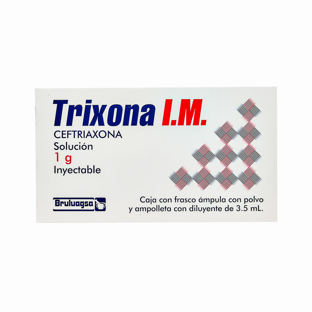 TRIXONA I.M. Sol. Iny. c/1 FCO. AMP. 1 G/3.5 ML.