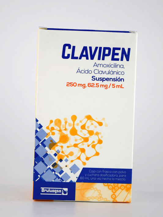 CLAVIPEN SUSP. Fco. 60 ML. 250-62.5 MG/5 ML.