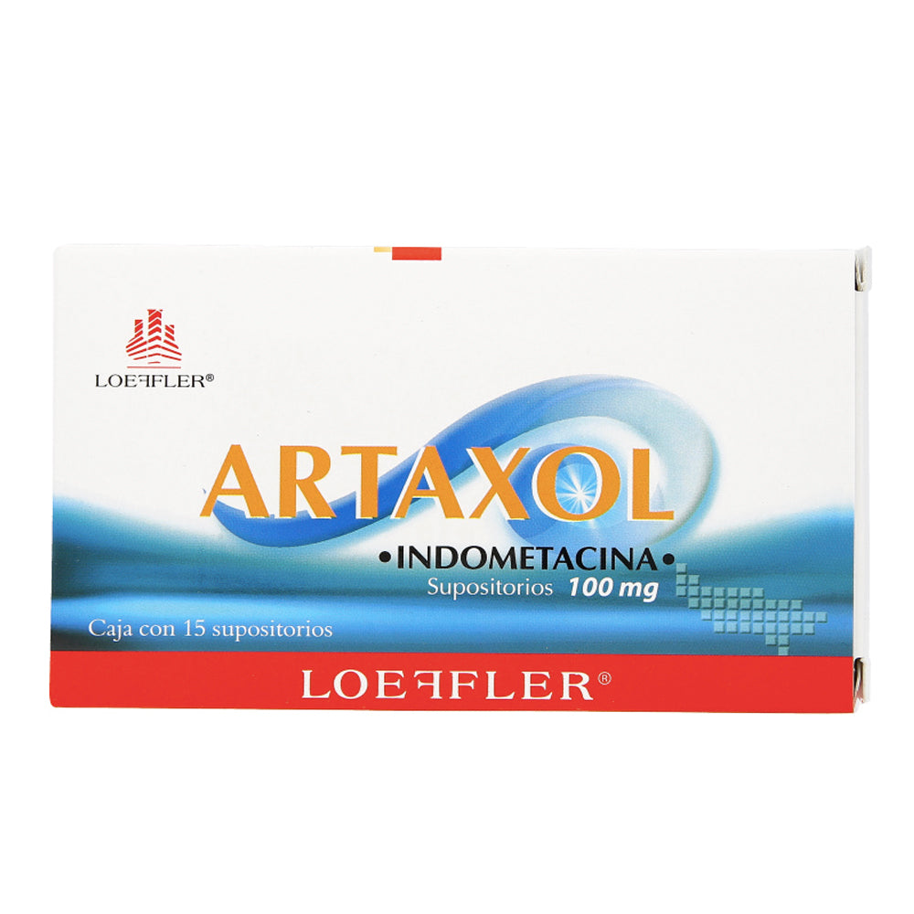 ARTAXOL c/15 SUPOSITORIOS 100 MG.