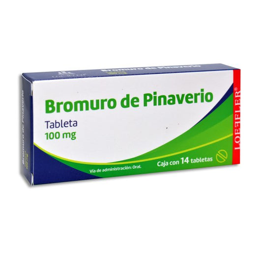 BROMURO DE PINAVERIO (Loeffler) c/14 TABS. 100 MG.