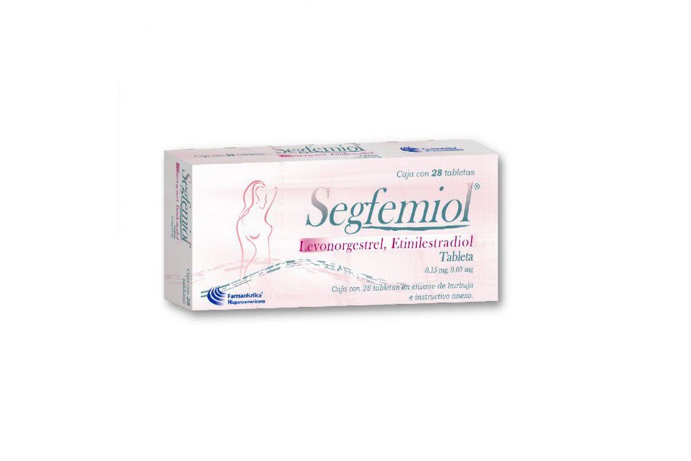 SEGFEMIOL c/21 TABS. 0.15/0.03 MG.