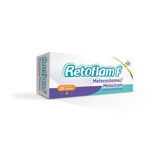 RETOFLAM-F c/10 TABS. 215/15 MG.