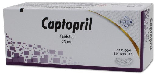 CAPTOPRIL (Ultra) c/30 TABS. 25 MG.