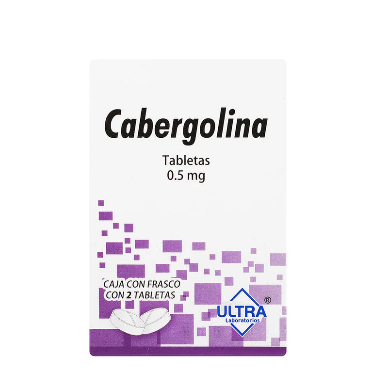 CABERGOLINA (Ultra) c/2 TABS. 0.5 MG.