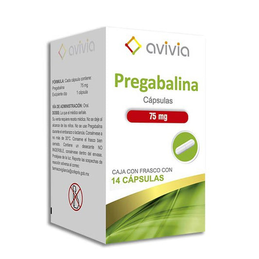 PREGABALINA (Avivia) c/14 CAPS. 75 MG.