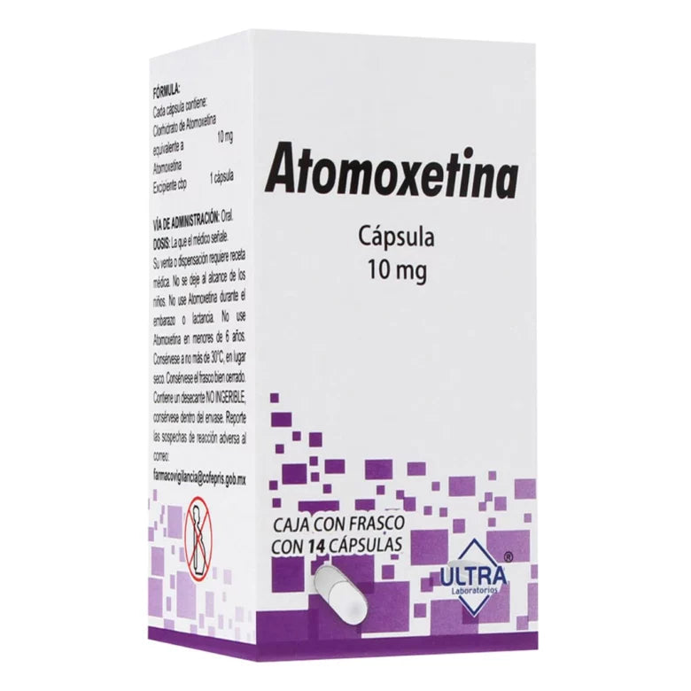 ATOMOXETINA (Ultra) c/14 CAPS. 10 MG.