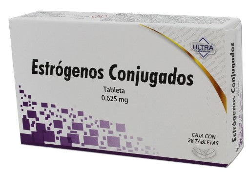 ESTRÓGENOS CONJUGADOS (Ultra) c/28 TABS. 0.625 MG.