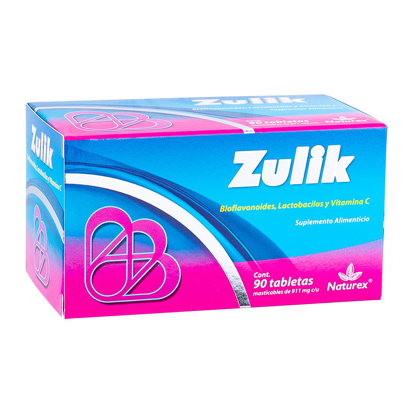 ZULIK c/90 TABS. Masticables 911 MG.