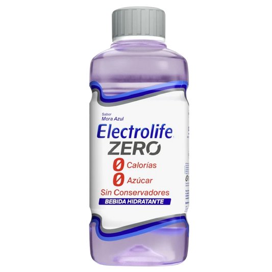 ELECTROLIFE ZERO Bebida Hidratante SABOR MORA AZUL 625 ML.