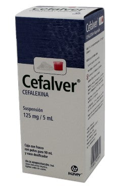 CEFALVER SUSP. Fco. 90 ML. 125 MG/5 ML.