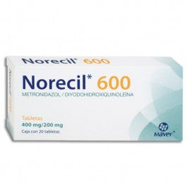 NORECIL 600 c/20 TABS. 400/200 MG.