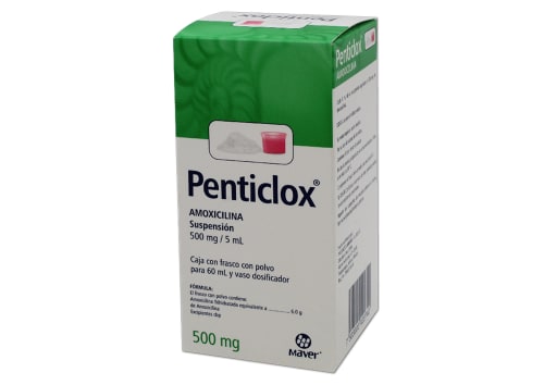 PENTICLOX SUSP. Fco. 60 ML. 500 MG/5 ML.