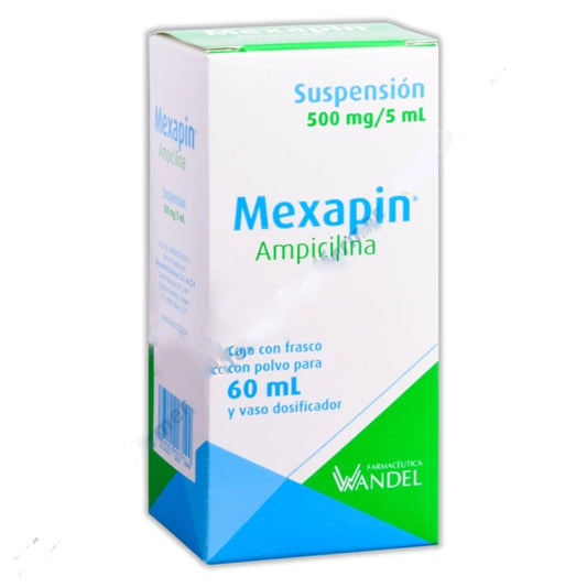 MEXAPIN SUSP. Fco. 60 ML. 500 MG/5 ML.