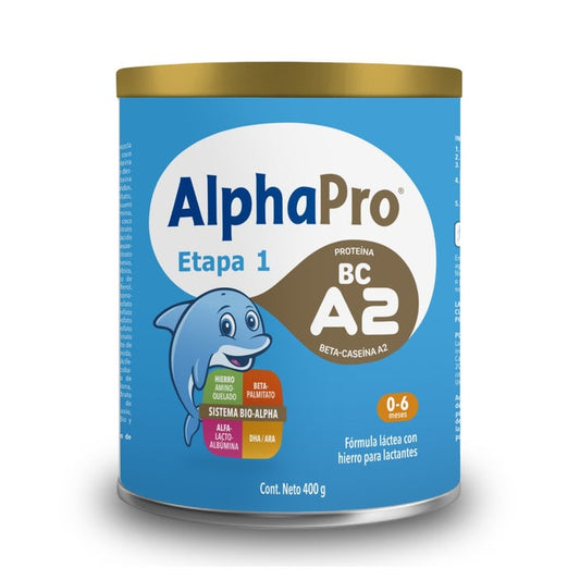 ALPHAPRO ETAPA 1 (0-6 Meses) LECHE en POLVO Lata c/400 G.