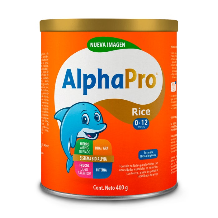 ALPHAPRO ELEMENTAL (0-12 Meses) LECHE en POLVO Lata c/400 G.