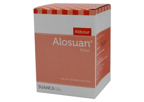 ALOSUAN POLVO c/12 SOBS. 2.2 G. 17.70-61.95-2.65 G/100 G.