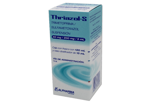 TRIMETOPRIMA/SULFAMETOXAZOL (Alpharma) SUSP. Fco. 120 ML. 40-200 MG/5 ML.