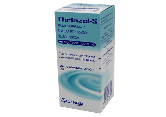 THRIAZOL-S SUSP. Fco. 120 ML. 40-200 MG/5 ML.