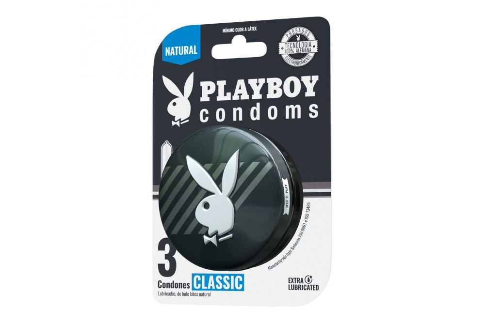 PLAYBOY CLASSIC Blister c/3 CONDONES.