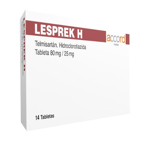 LESPREK H c/14 TABS. 80/12.5 MG.