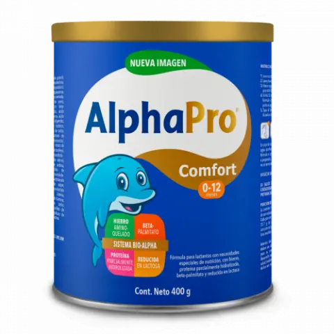 ALPHAPRO COMFORT (0-12 meses) LECHE en POLVO Lata c/400 G.