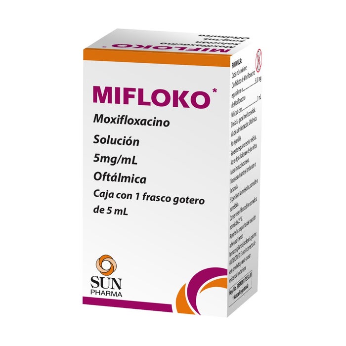 MOXIFLOXACINO (Micro) Sol. Oft. Fco. Gotero 5 ML. 5 MG/1 ML.