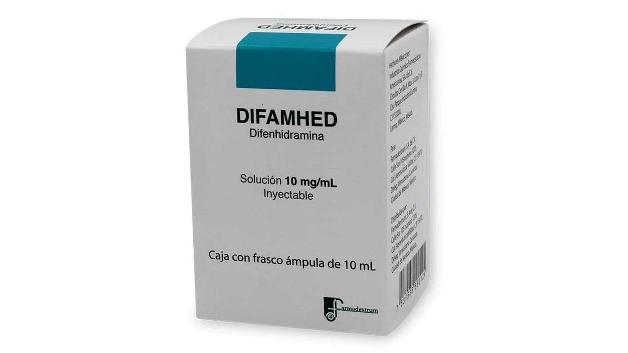 DIFAMHED Sol. Iny. c/1 FCO. AMP. 10 ML. 10 MG/1 ML.