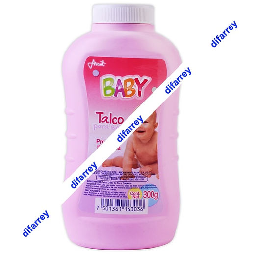 TALCO PARA BEBE "Baby" ROSA Fco. 300 G.