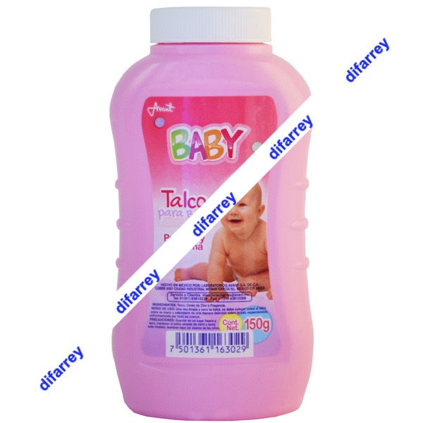 TALCO PARA BEBE "Baby" ROSA Fco. 150 G.