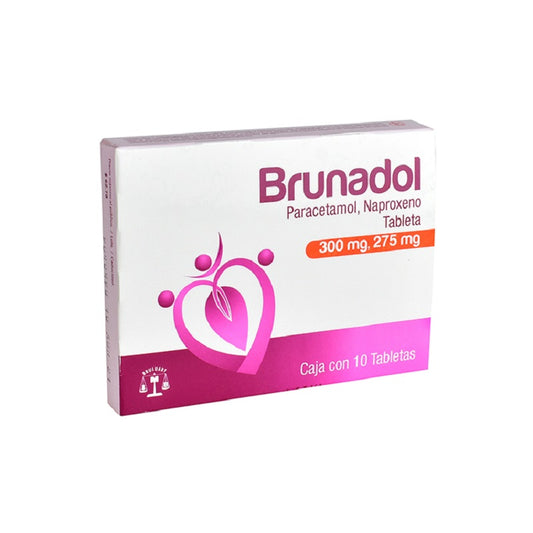 BRUNADOL c/10 TABS. 300/275 MG.