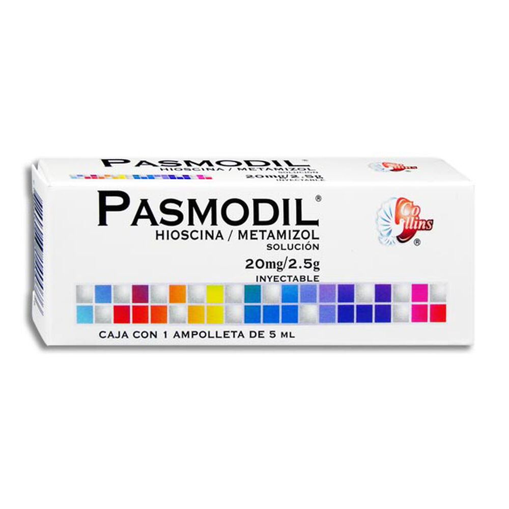 PASMODIL Sol. Iny. c/1 AMPTA. 5 ML. 20 MG-2.5 G/5 ML.