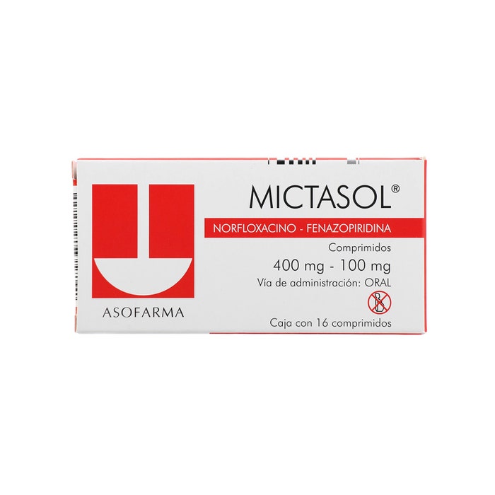 MICTASOL c/16 TABS. 400/100 MG.